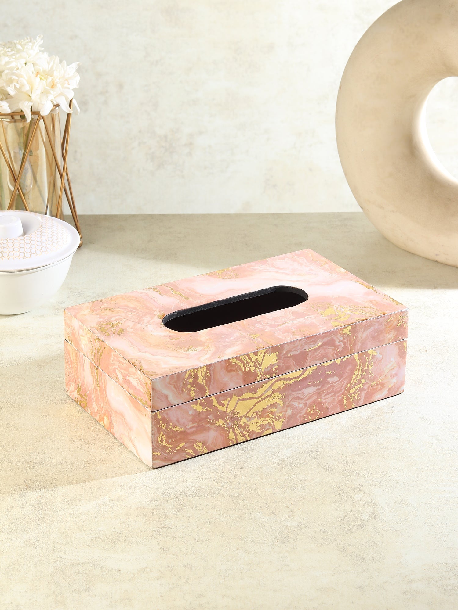 Rosa Perlino Tissue Box M.M.I. OVERSEAS