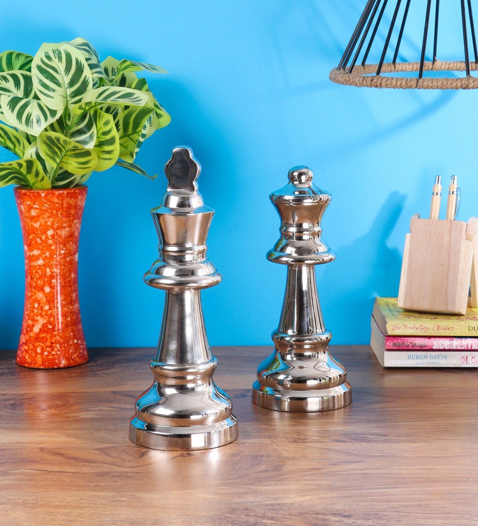 chess king queen nickel large - Ouch Cart