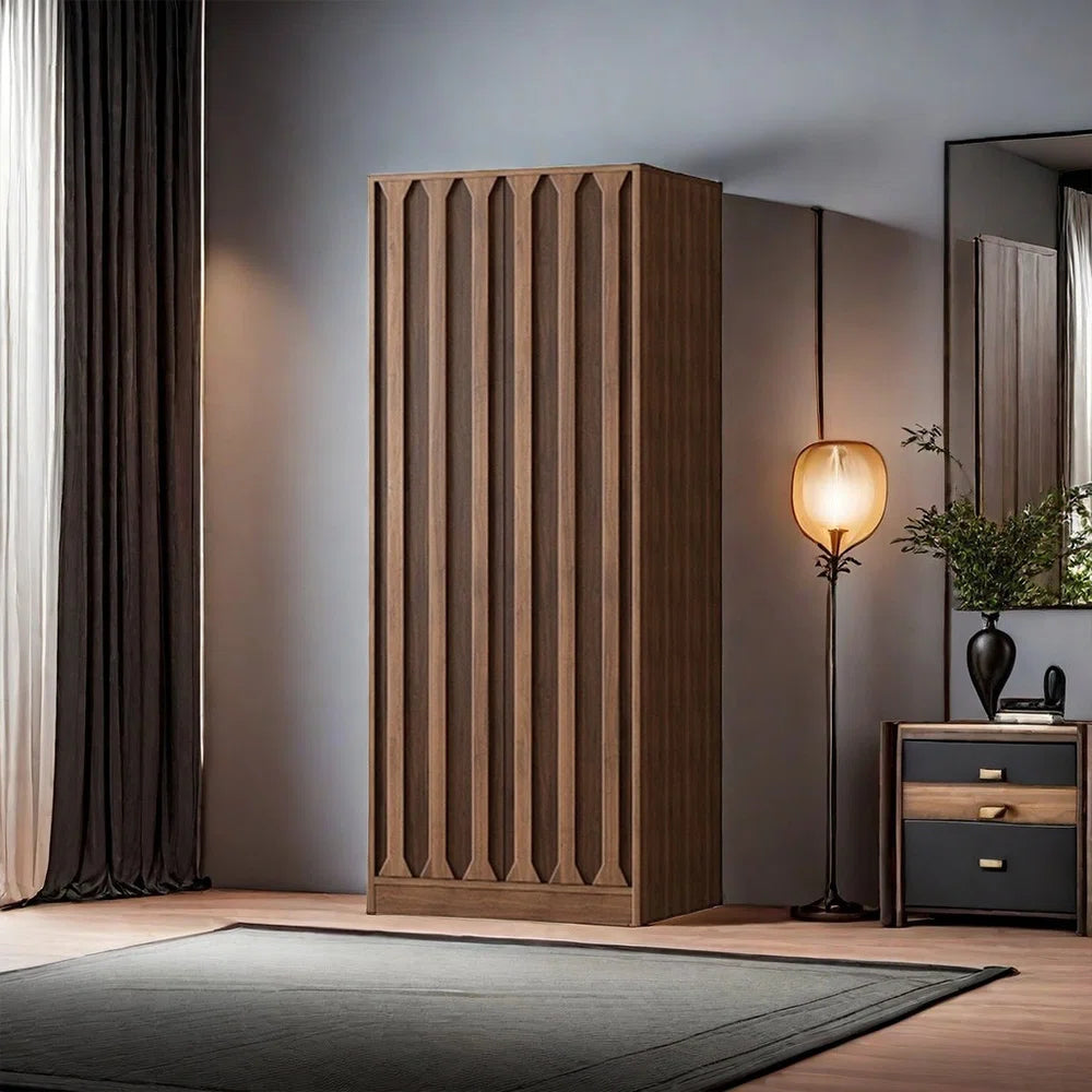 Exquisite European Retro Wardrobe – Stylish Light Luxury Bedroom Storage-OUCH CART | Wardrobe