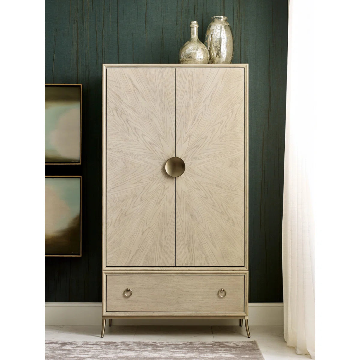 Contemporary Armoire – Elegant Wooden Wardrobe Closet for Home-OUCH CART | Wardrobe