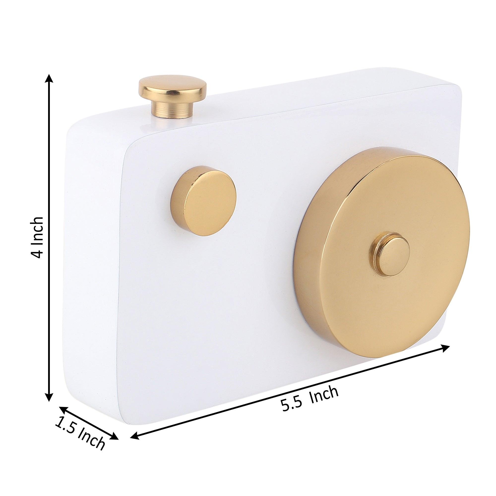 Vintage Shutter Charm In Gold - Ouch Cart