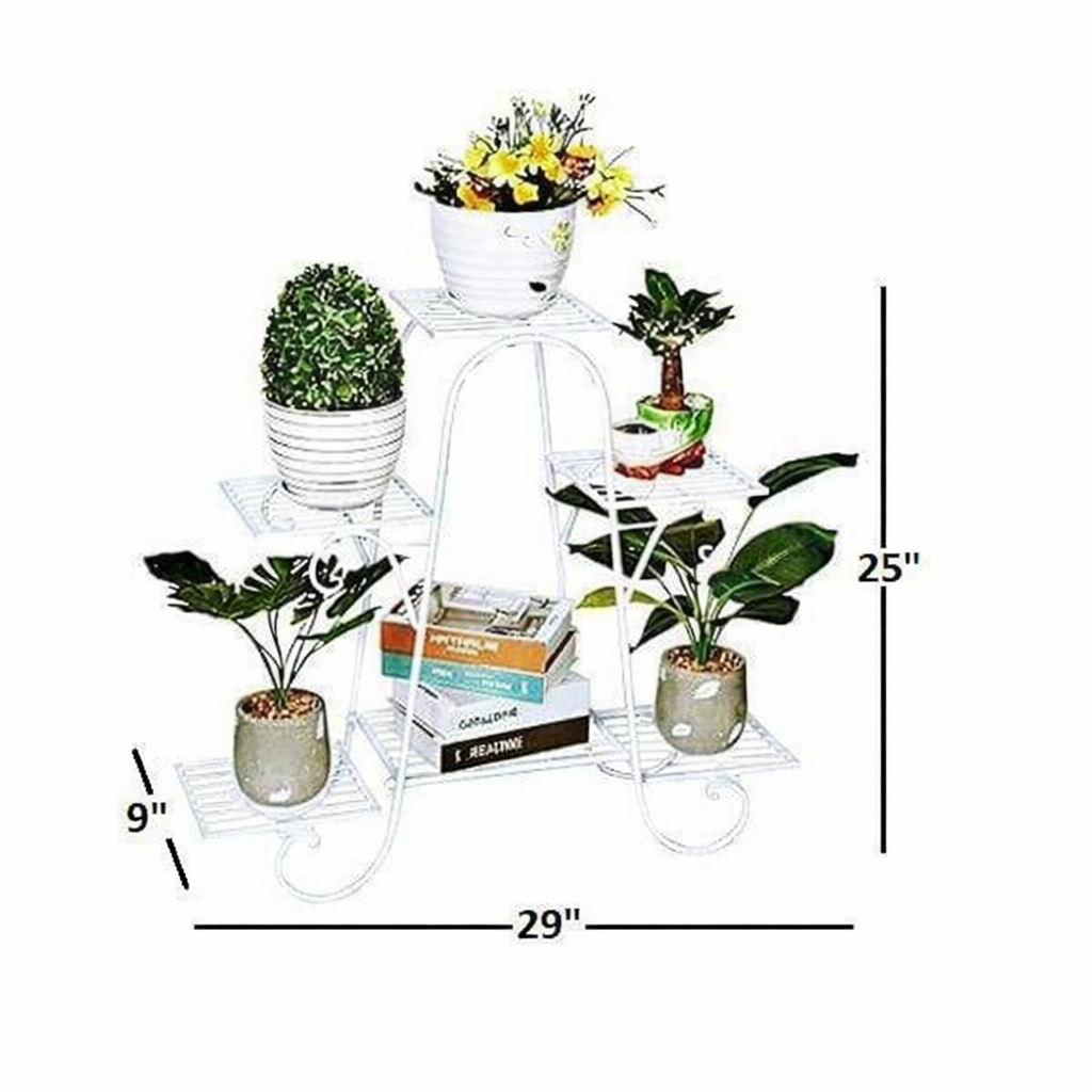 6 Tier Plant Stands for Indoors and Outdoors | Flower Pot Holder Ouch Cart