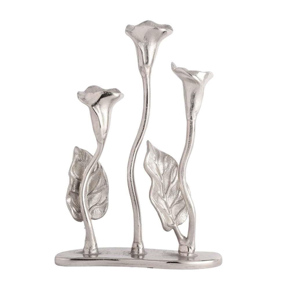 Jules  Triple Candle Holder Silver