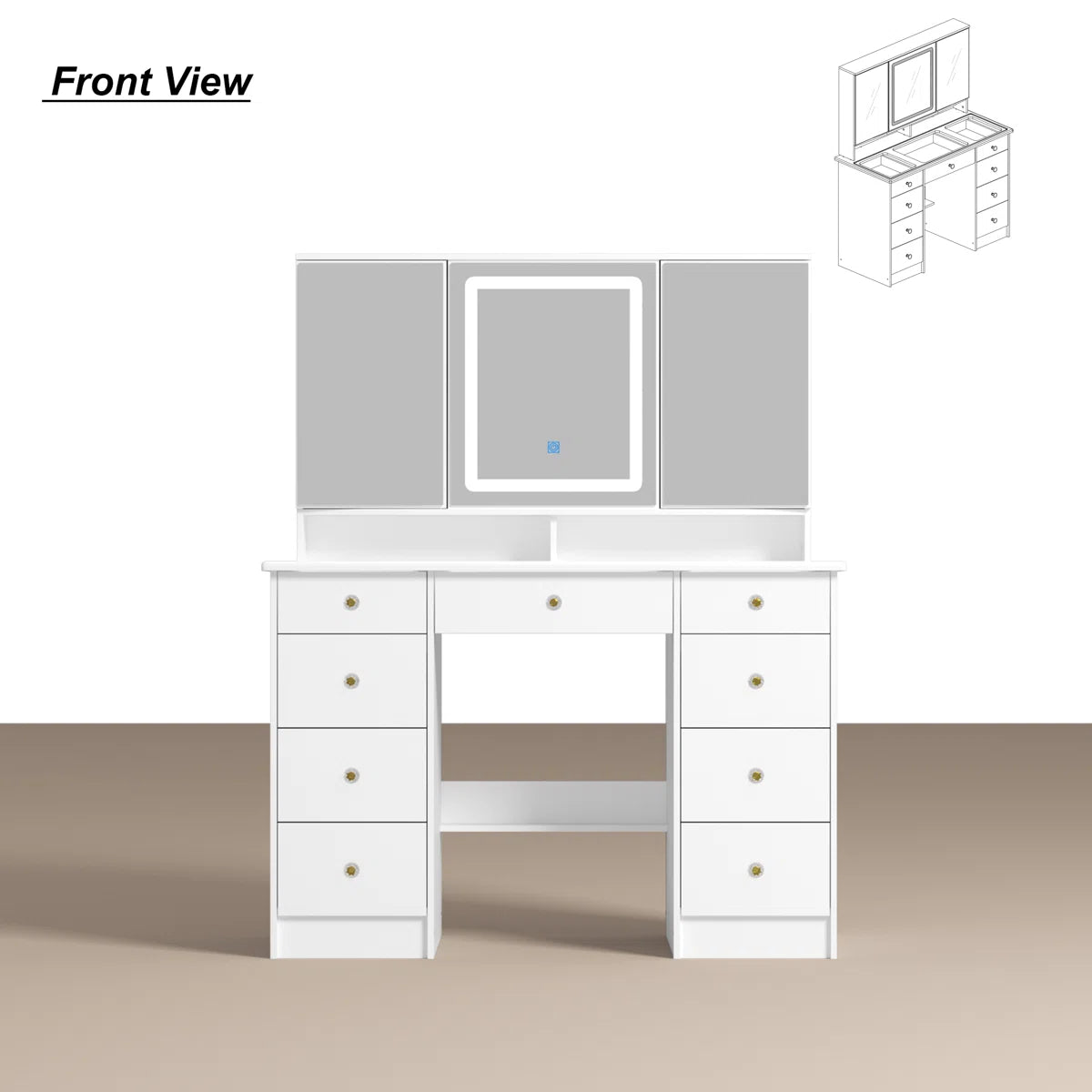 Luxury Makeup Vanity Desk with Storage OUCH CART