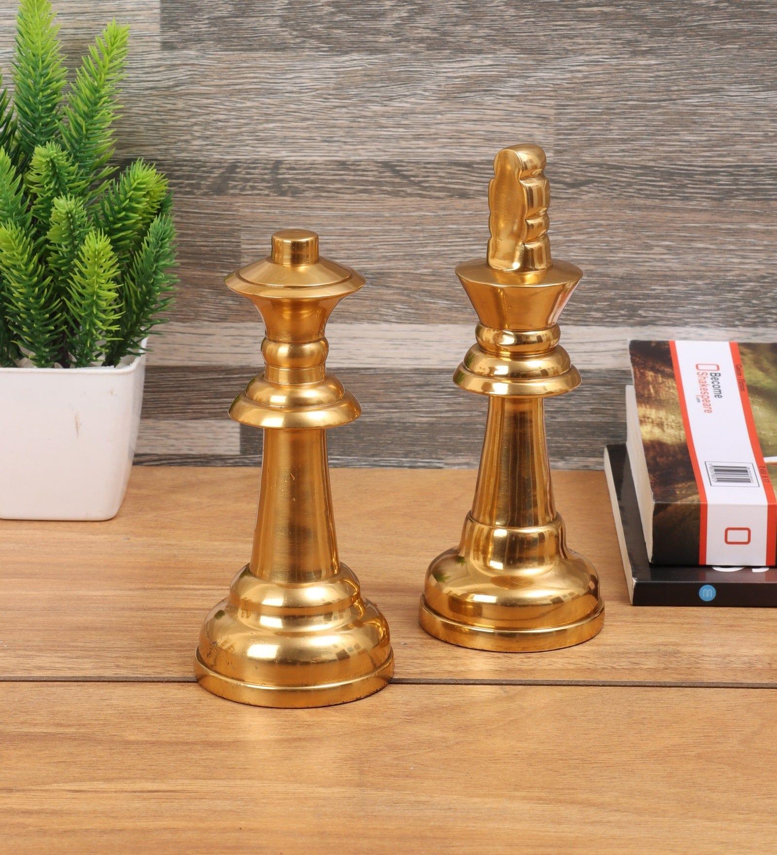 chess king queen gold small - Ouch Cart