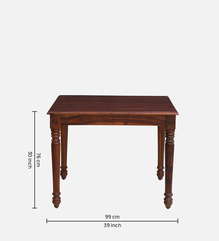 Sheesham Wood 4 Seater Dining Set In Honey Oak Finish - Ouch Cart