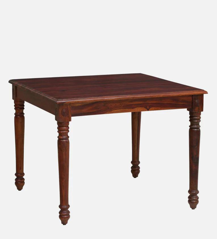 Sheesham Wood 4 Seater Dining Set In Honey Oak Finish - Ouch Cart