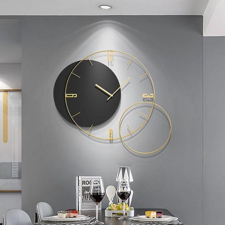 Long state Balck minimalist wall clock - Ouch Cart