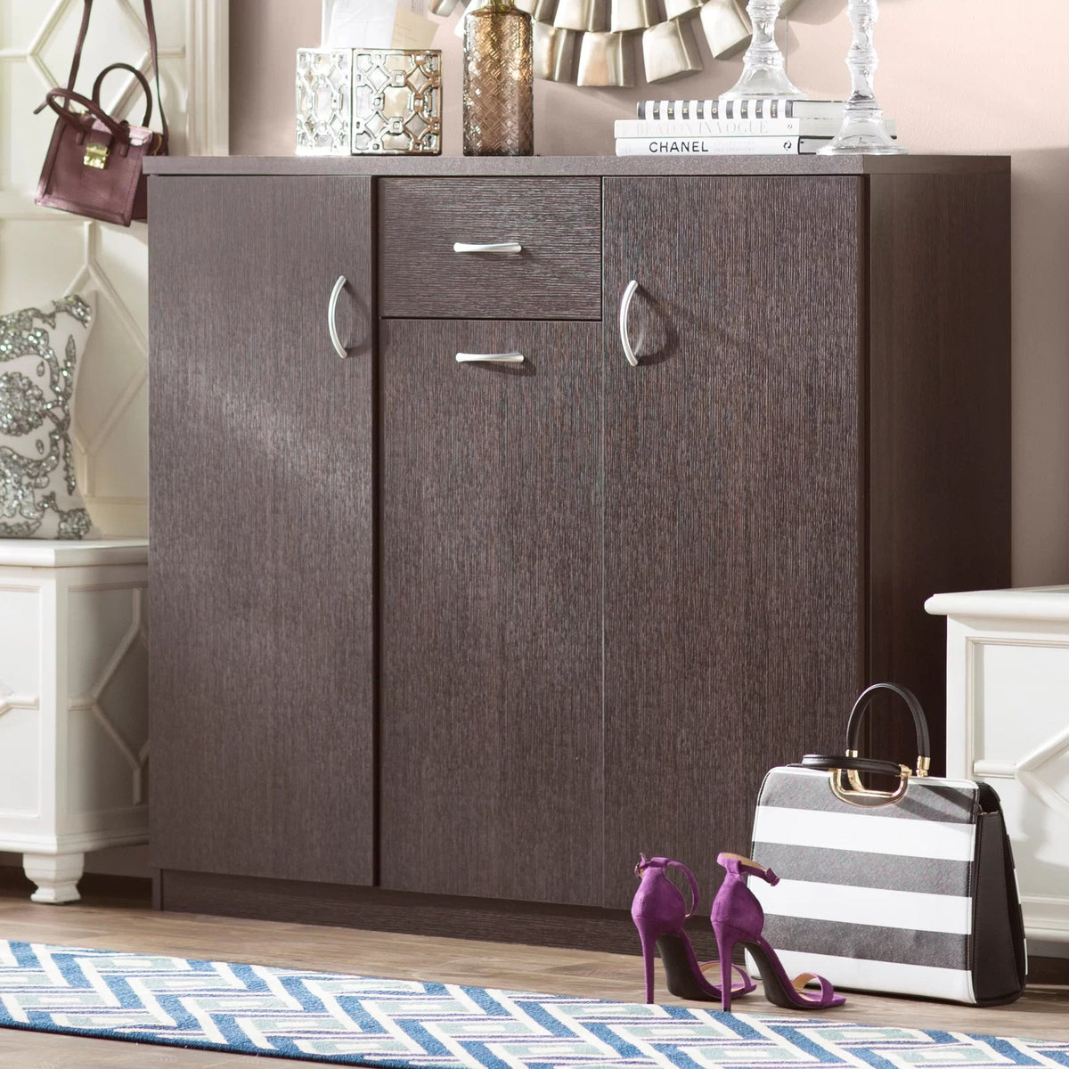 Versatile Storage Cabinet with Ample Space and Modern Design ouch cart