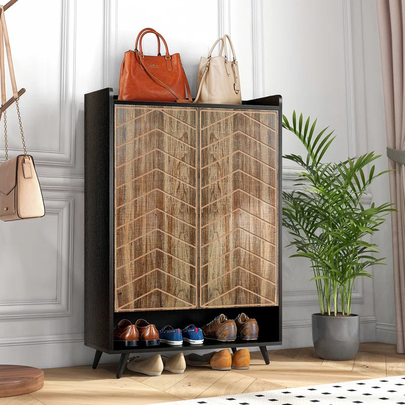 24 Pair Shoe Storage Cabinet