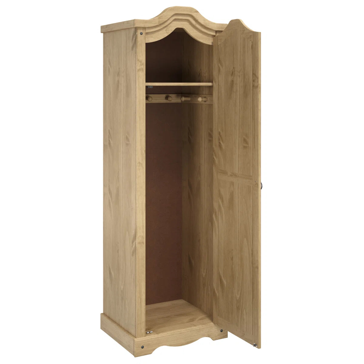 Brannick Solid Wood Wardrobe Armoire Functional and Stylish Bedroom Furniture OUCH CART