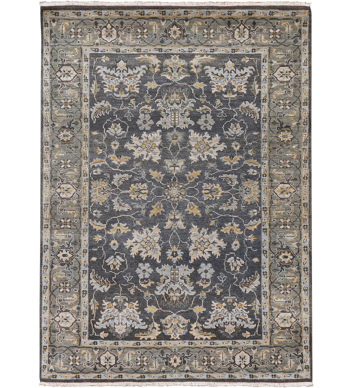 Heritage Traditional Pattern Hand Knotted Rectangle Anti-Skid Designer Carpet, Prayer Rug For Office Cabins, Small Living Spaces - 2'X3' Saraswati Global