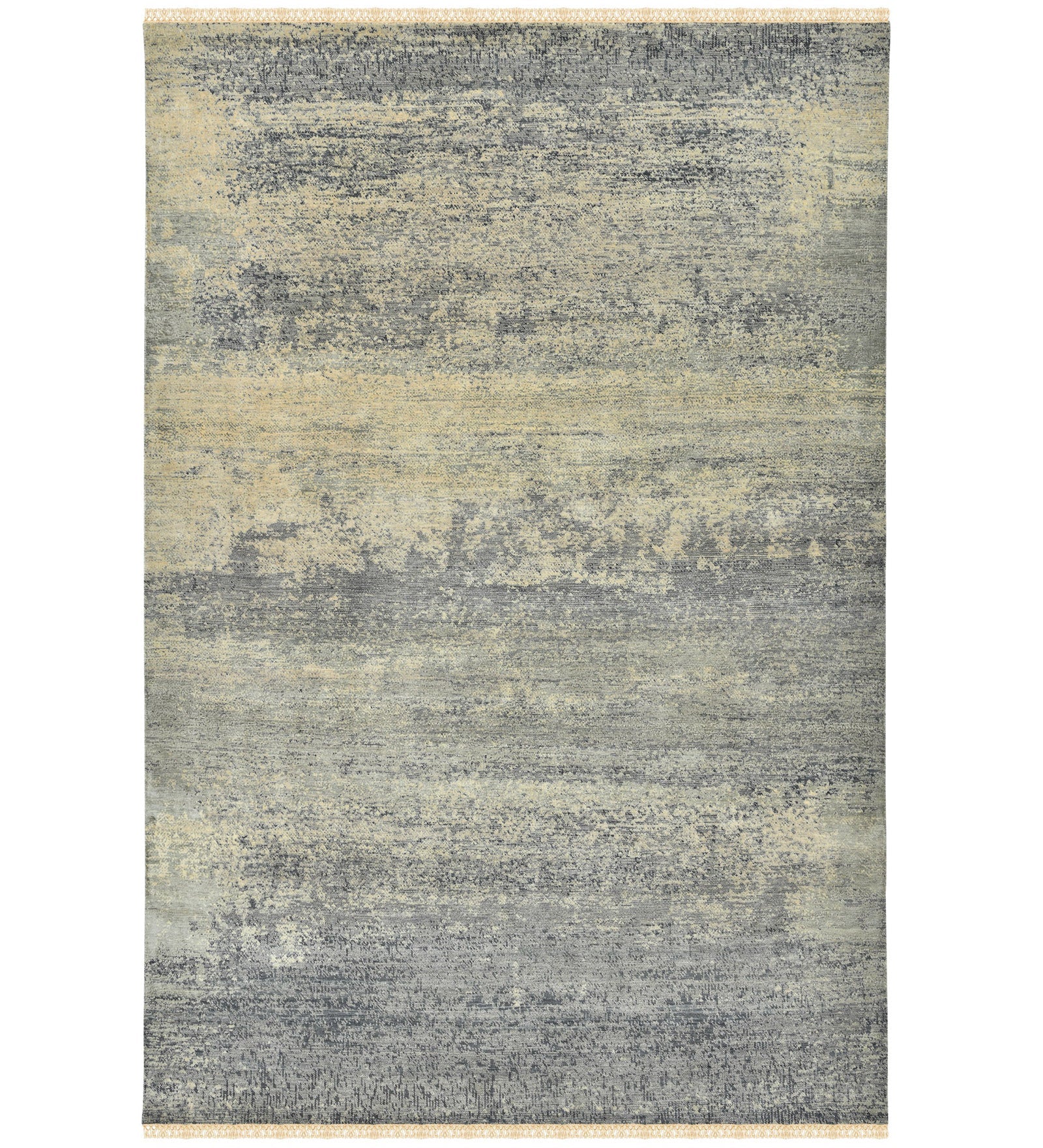 Dazzle Modern Pattern Hand Knotted Rectangle Anti-Skid Designer Carpet, Prayer Rug For Office Cabins, Small Living Spaces - 4'x6' Saraswati Global
