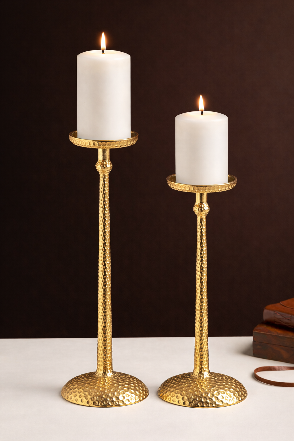 Harrington set of 2 candle holders M.M.I. OVERSEAS