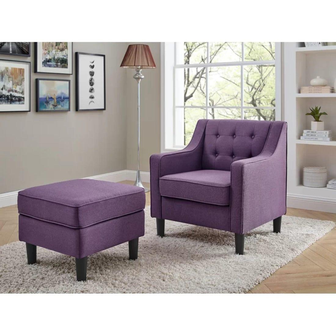 Pearson accent chair with ottoman - Ouch Cart