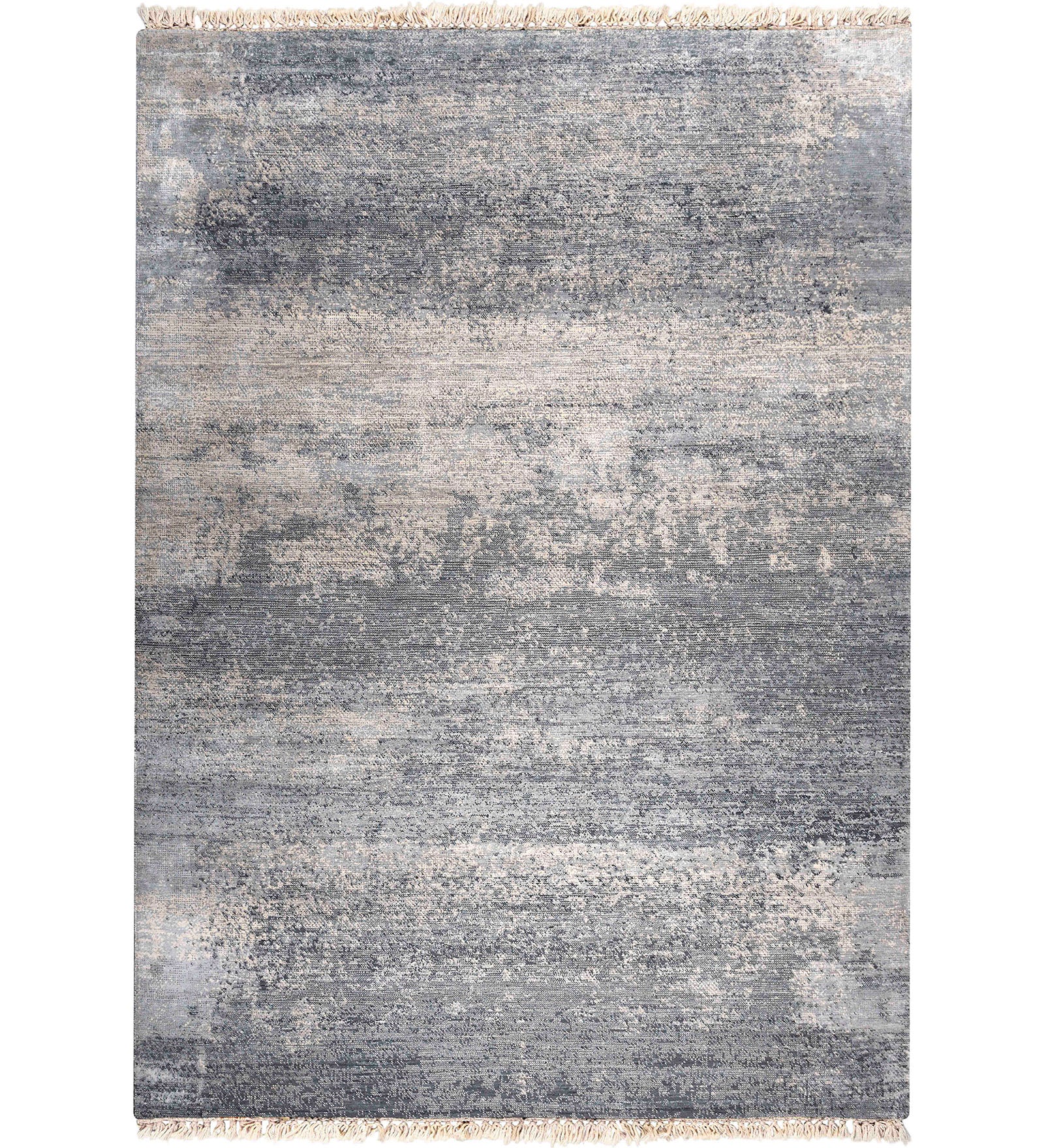 Dazzle Modern Pattern Hand Knotted Rectangle Anti-Skid Designer Carpet, Prayer Rug For Office Cabins, Small Living Spaces - 4'x6' Saraswati Global