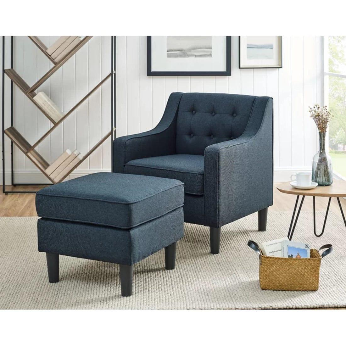 Pearson accent chair with ottoman - Ouch Cart