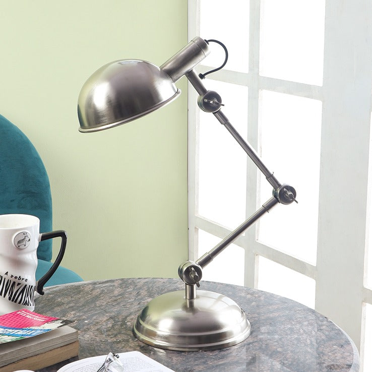 "Fergal Poulsen" Triple Adjustable lamp In Matt Pewter silver finish M.M.I. OVERSEAS
