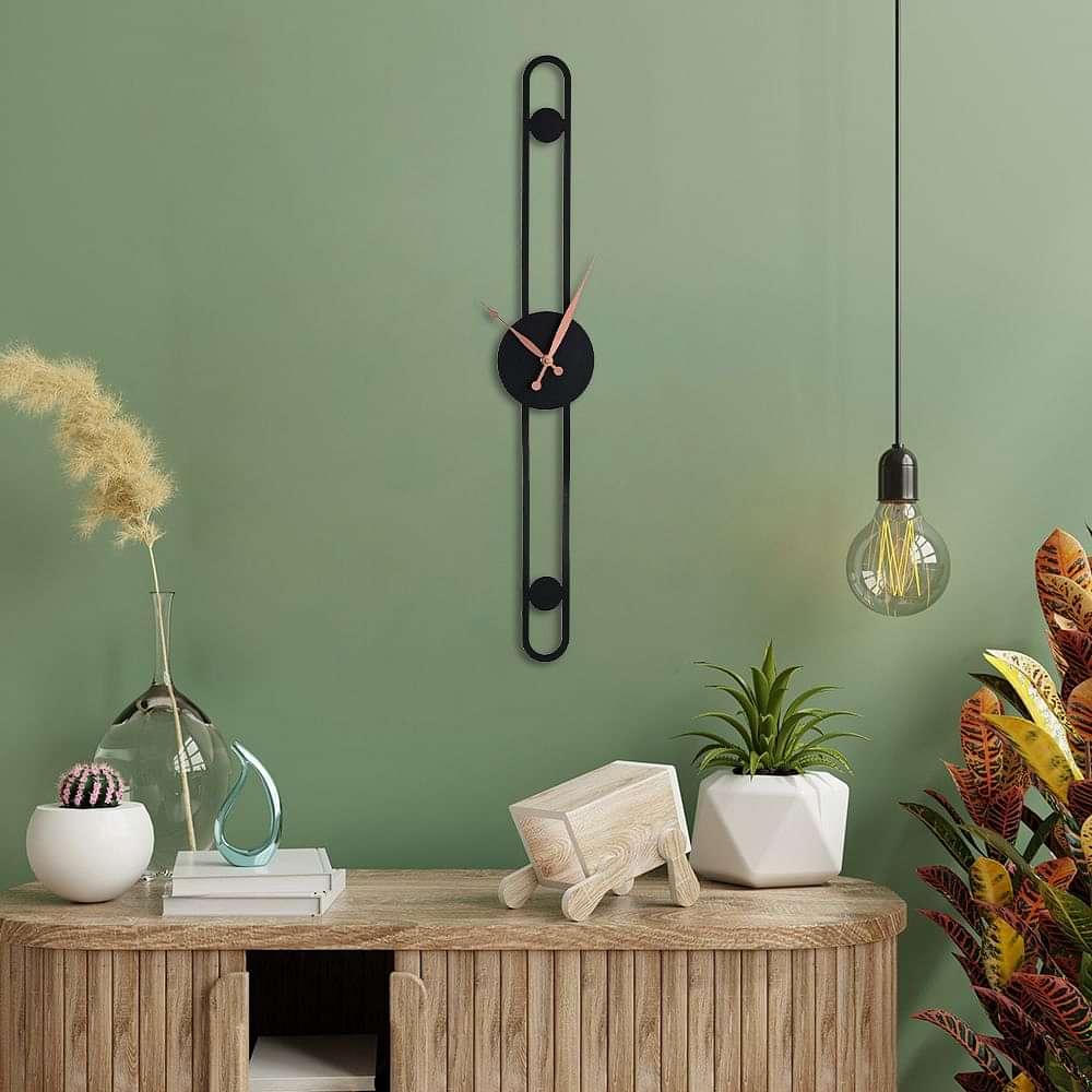 Black wall clock luxury - Ouch Cart