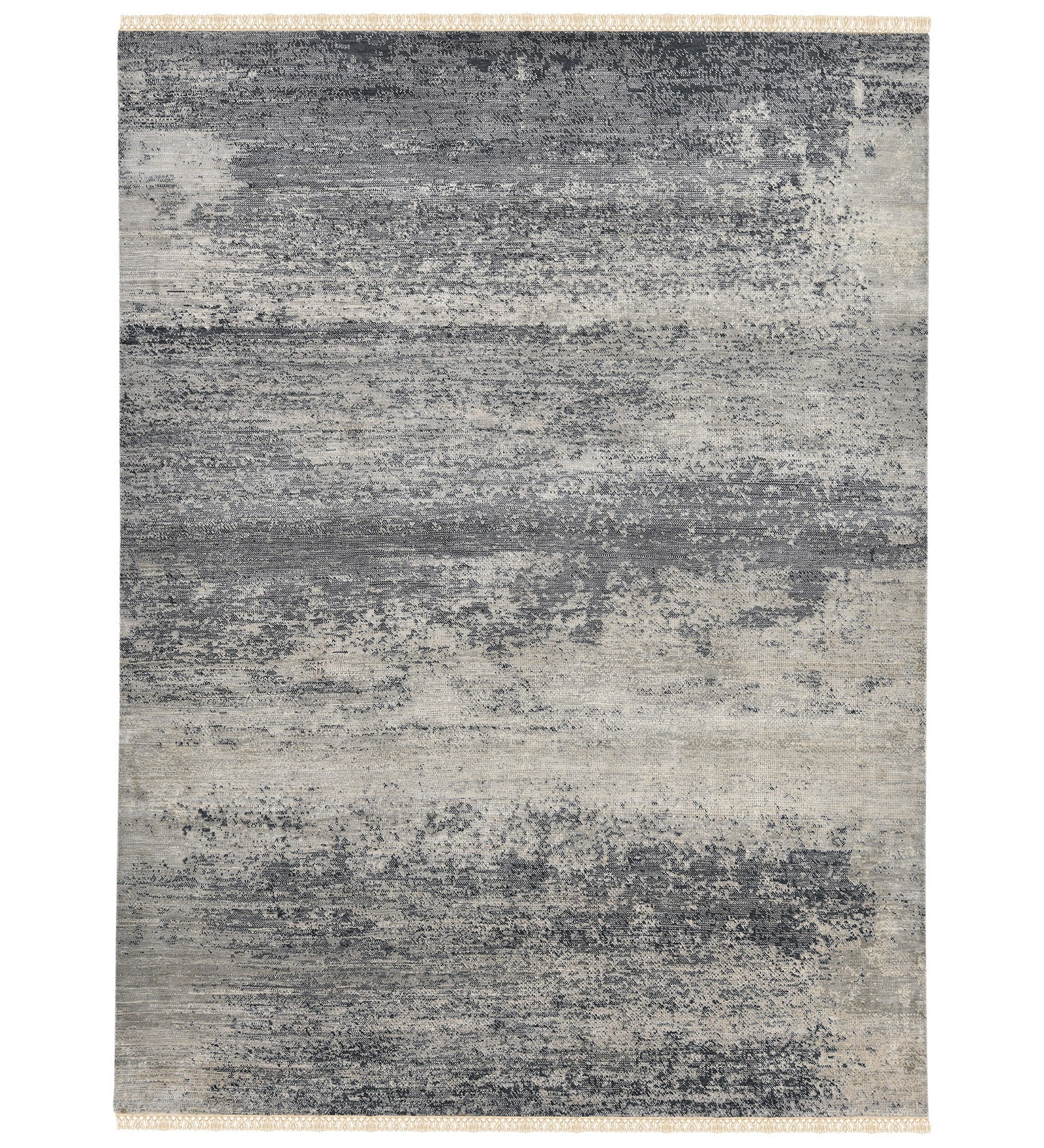 Dazzle Modern Pattern Hand Knotted Rectangle Anti-Skid Designer Carpet, Prayer Rug For Office Cabins, Small Living Spaces - 4'x6' Saraswati Global