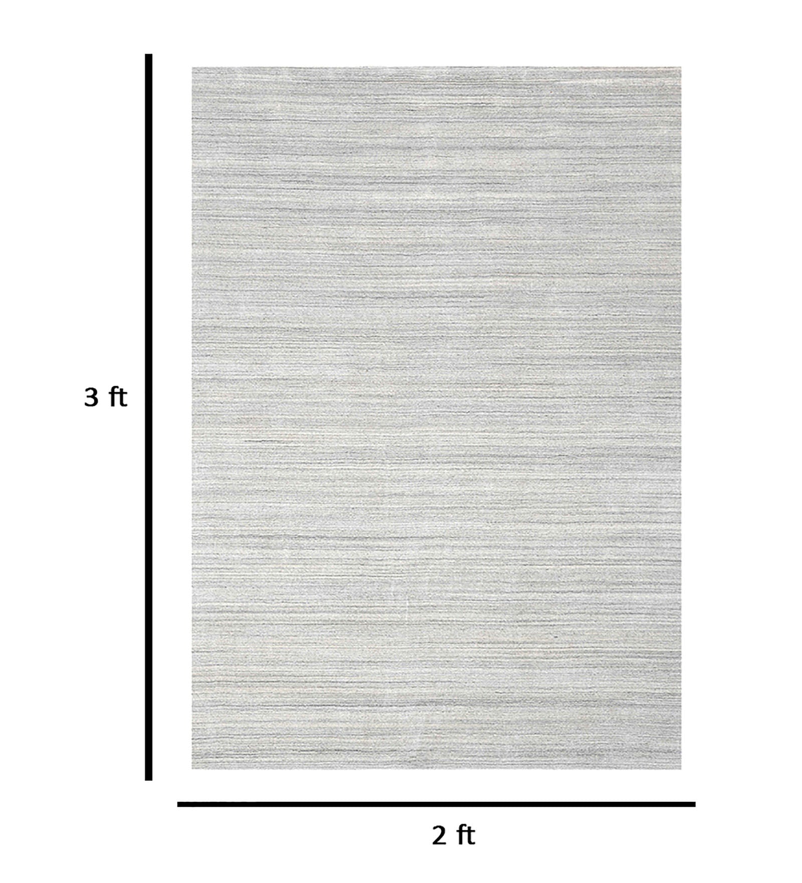 Blend Solid Pattern Hand Woven Rectangle Anti-Skid Designer Carpet, Prayer Rug For Office Cabins, Small Living Spaces - 2'X3'