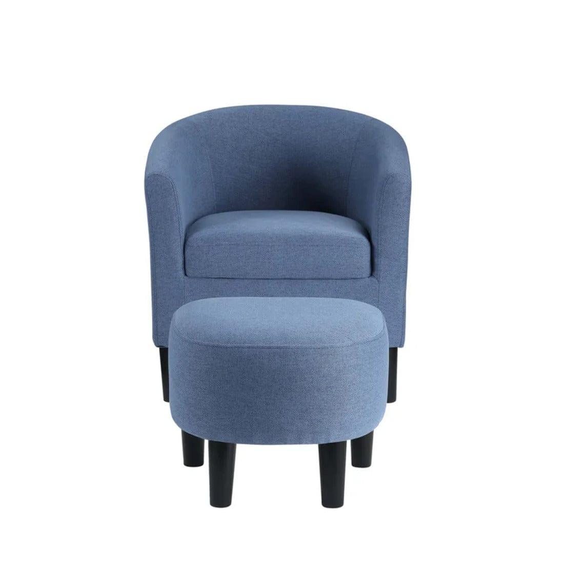 pitts accent chair with ottoman - Ouch Cart