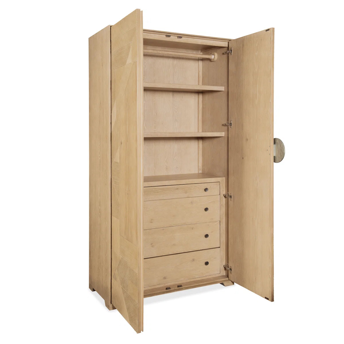 Retreat Wooden Armoire – Stylish Bedroom Wardrobe Cabinet