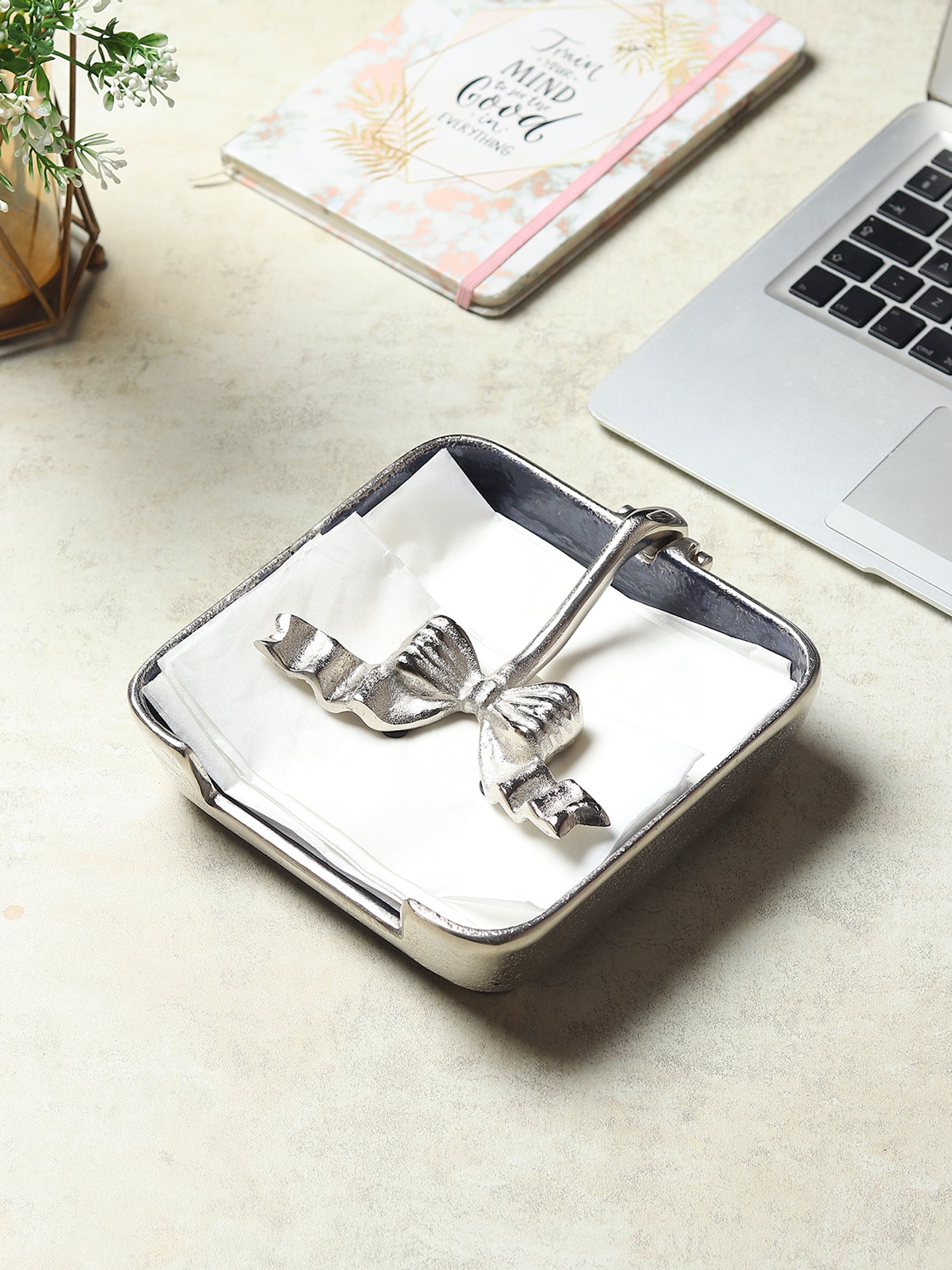 Dravelion Blue Pearl Tissue holder- OUCHVART