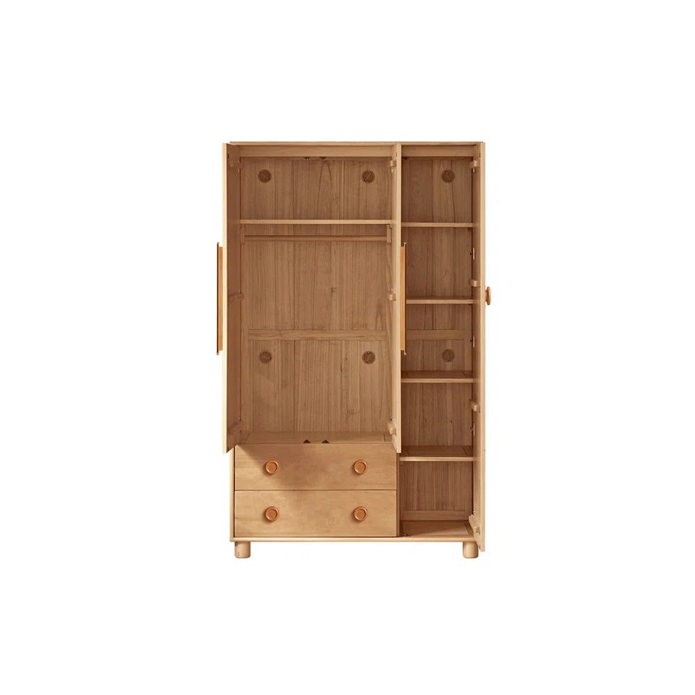 Minimalist European Retro Wardrobe Elegant Bedroom Organization Solution