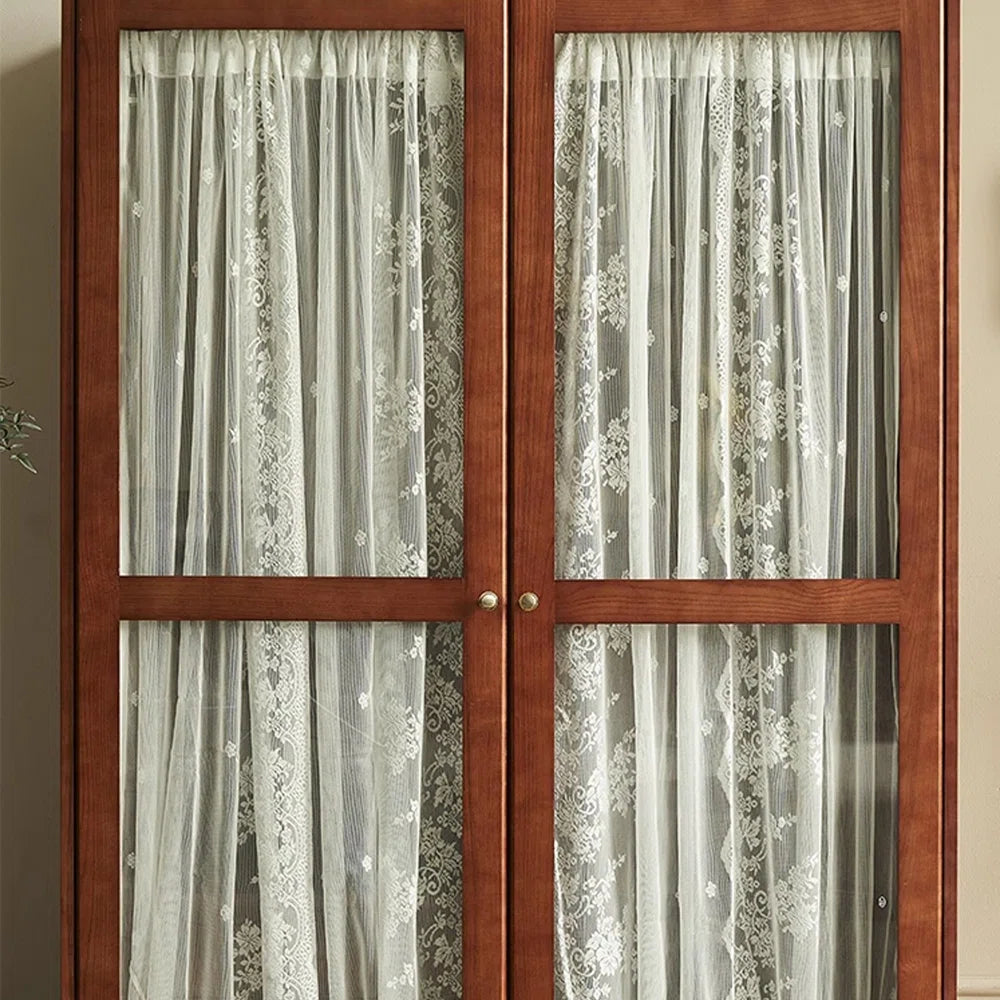 Retro French Style Wardrobe – Minimalist Elegant Bedroom Armoire