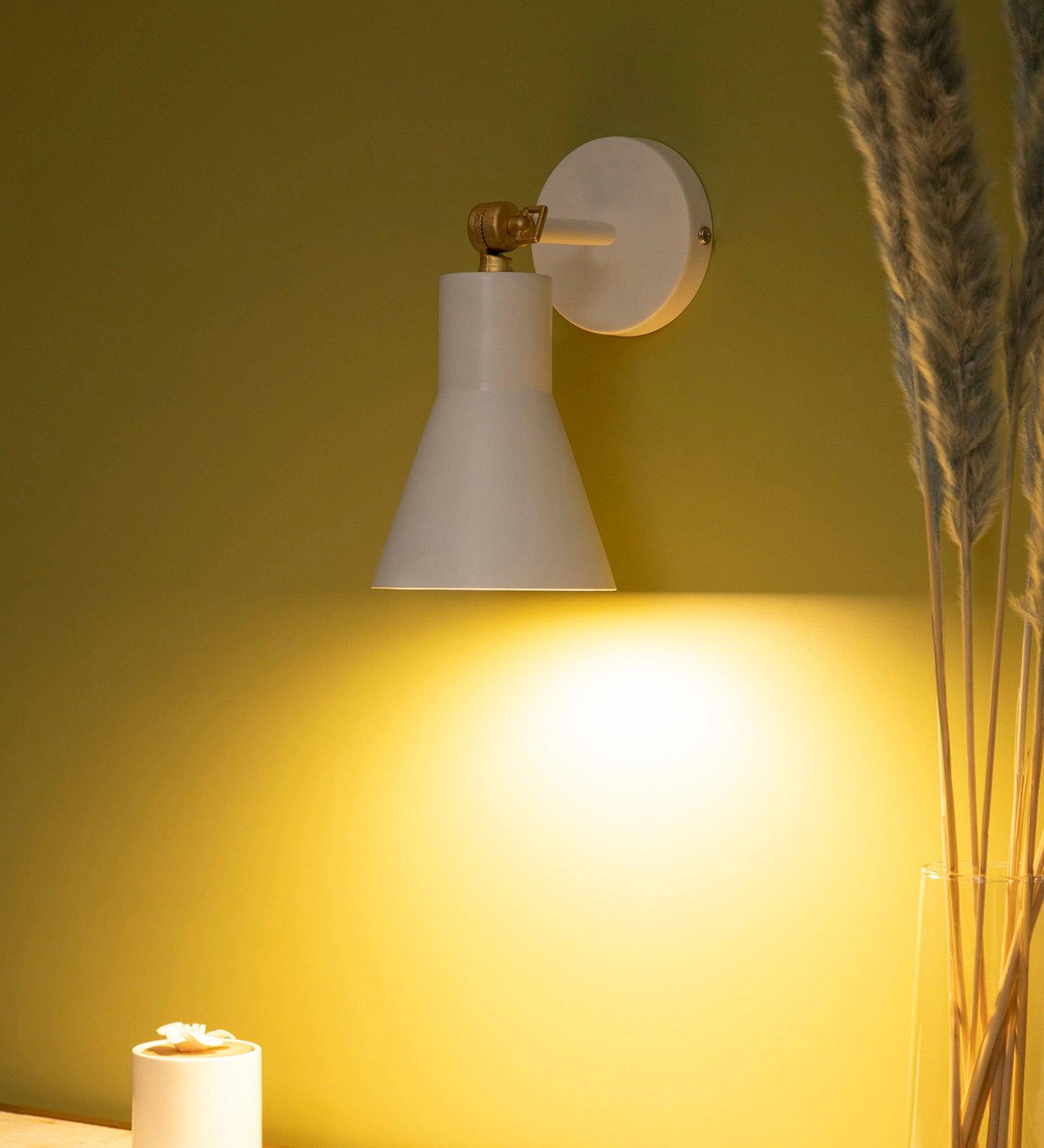 Liam Small White Wall Sconce - Ouch Cart