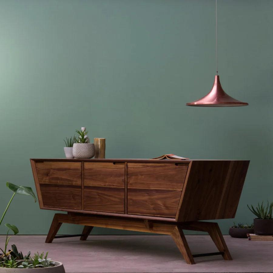 AMERICAN BLACK TEAK WOOD WALNUT CABINETS SIDEBOARDS - Ouch Cart