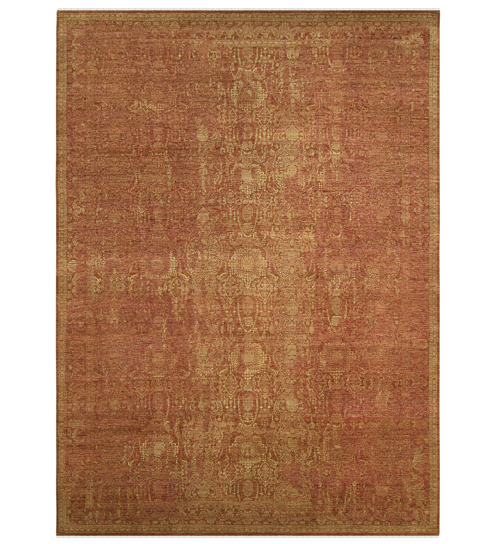 Kohinoor Traditional Pattern Hand Knotted Rectangle Anti-Skid Designer Carpet, Prayer Rug For Office Cabins, Small Living Spaces - 2'X3'