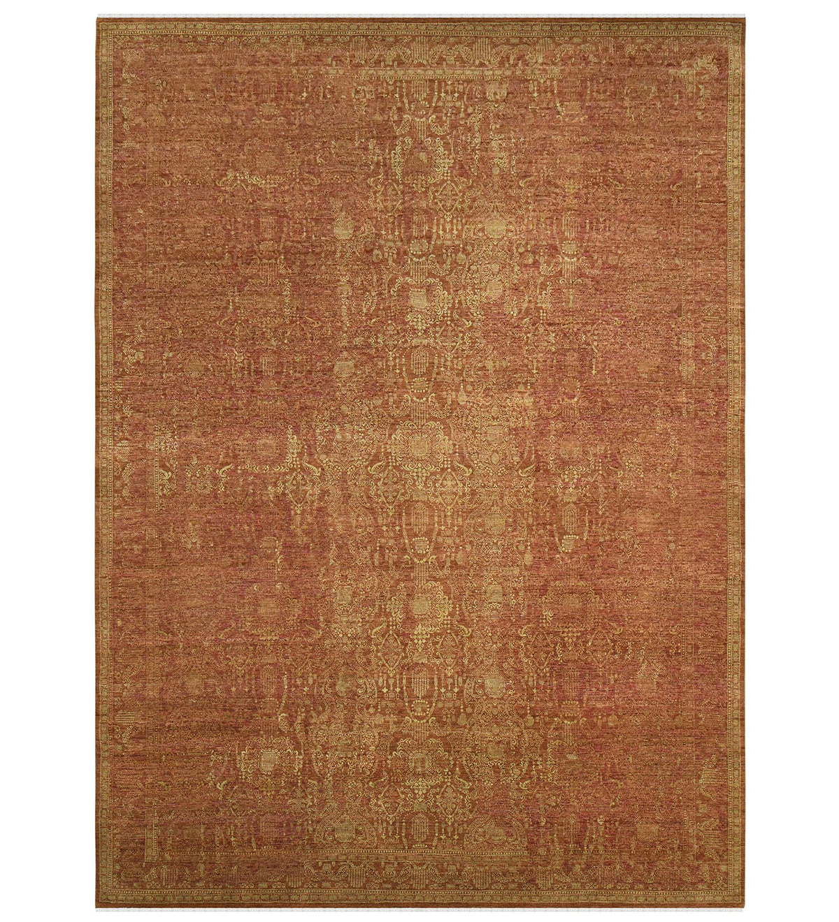 Kohinoor Traditional Pattern Hand Knotted Rectangle Anti-Skid Designer Carpet, Prayer Rug For Office Cabins, Small Living Spaces - 2'X3' Saraswati Global