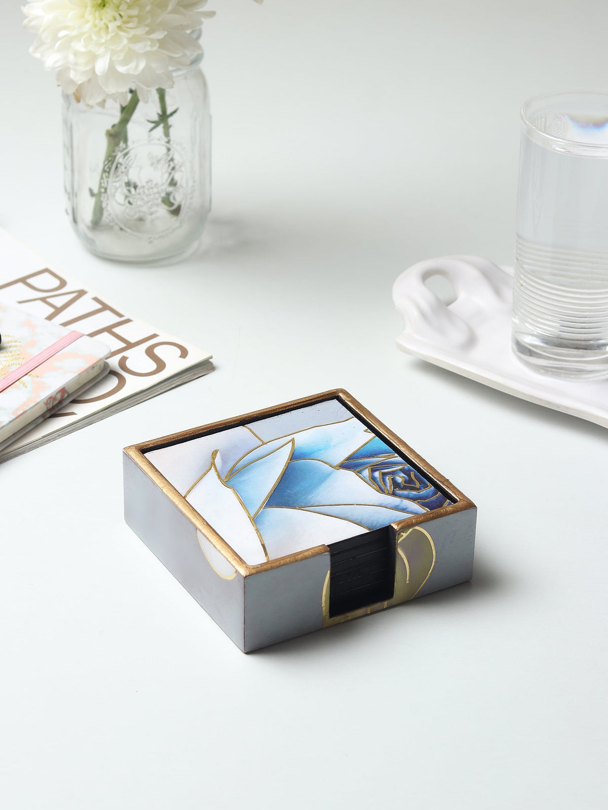 Azure Whisper Coaster Set of 4 M.M.I. OVERSEAS