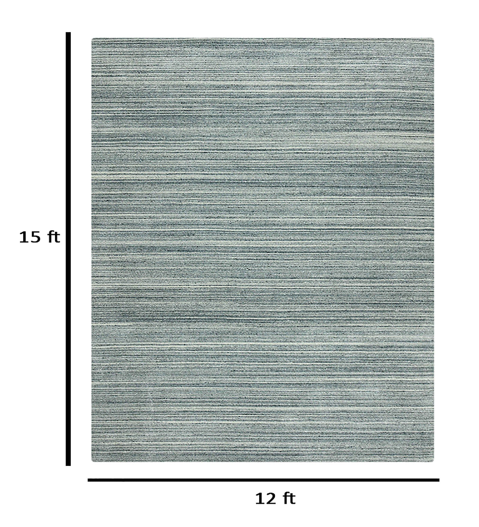 Heaven Texture Pattern Hand Woven Rectangle Anti-Skid Designer Carpet, Area Rug For Bed Room, Living Room - 12'x15'