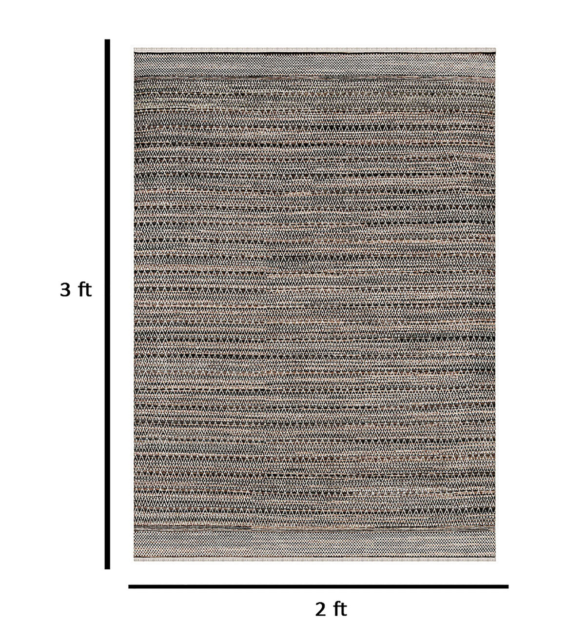 Metropolis Modern Pattern Hand Knotted Rectangle Anti-Skid Designer Carpet, Prayer Rug For Office Cabins, Small Living Spaces - 2'X3' Saraswati Global