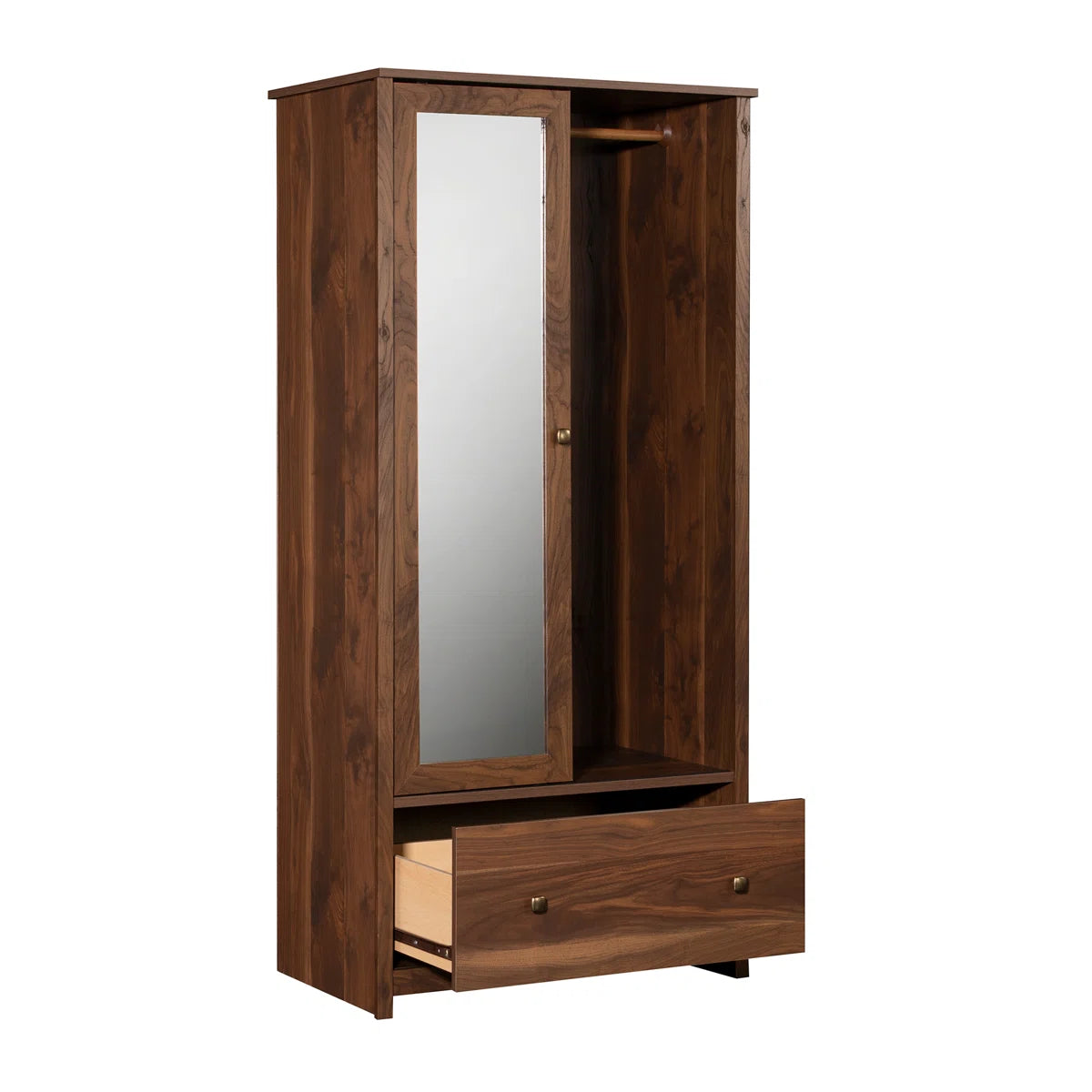 Fravel Sindoori Mango Wardrobe Cabinet Large Storage Solid Wood Design
