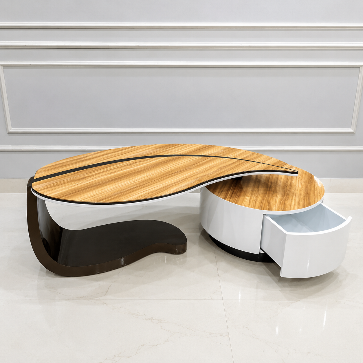 Ouch Cart Modern Designer Coffee Table with Storage Drawer Ouch Cart
