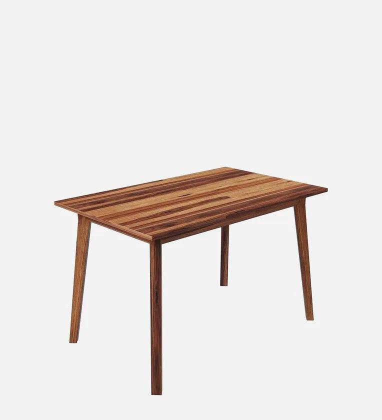 Sheesham Wood 4 Seater Dining Set In Natural Sheesham Finish - Ouch Cart