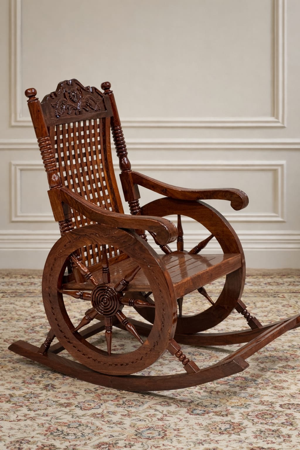 Wooden Rocking Chair Resting Chair Grandpa Rocking Chair Made Of High Quality Wood