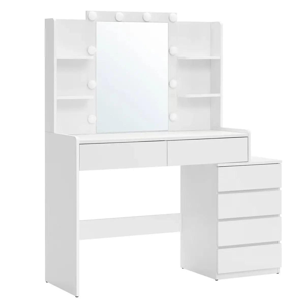 Modern Bedroom Vanity Desk 39.4'' Wide with and 6 Drawers