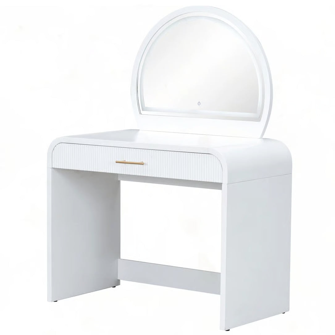 39" Lighted Vanity Table – Touch Screen LED Makeup Desk for Bedroom