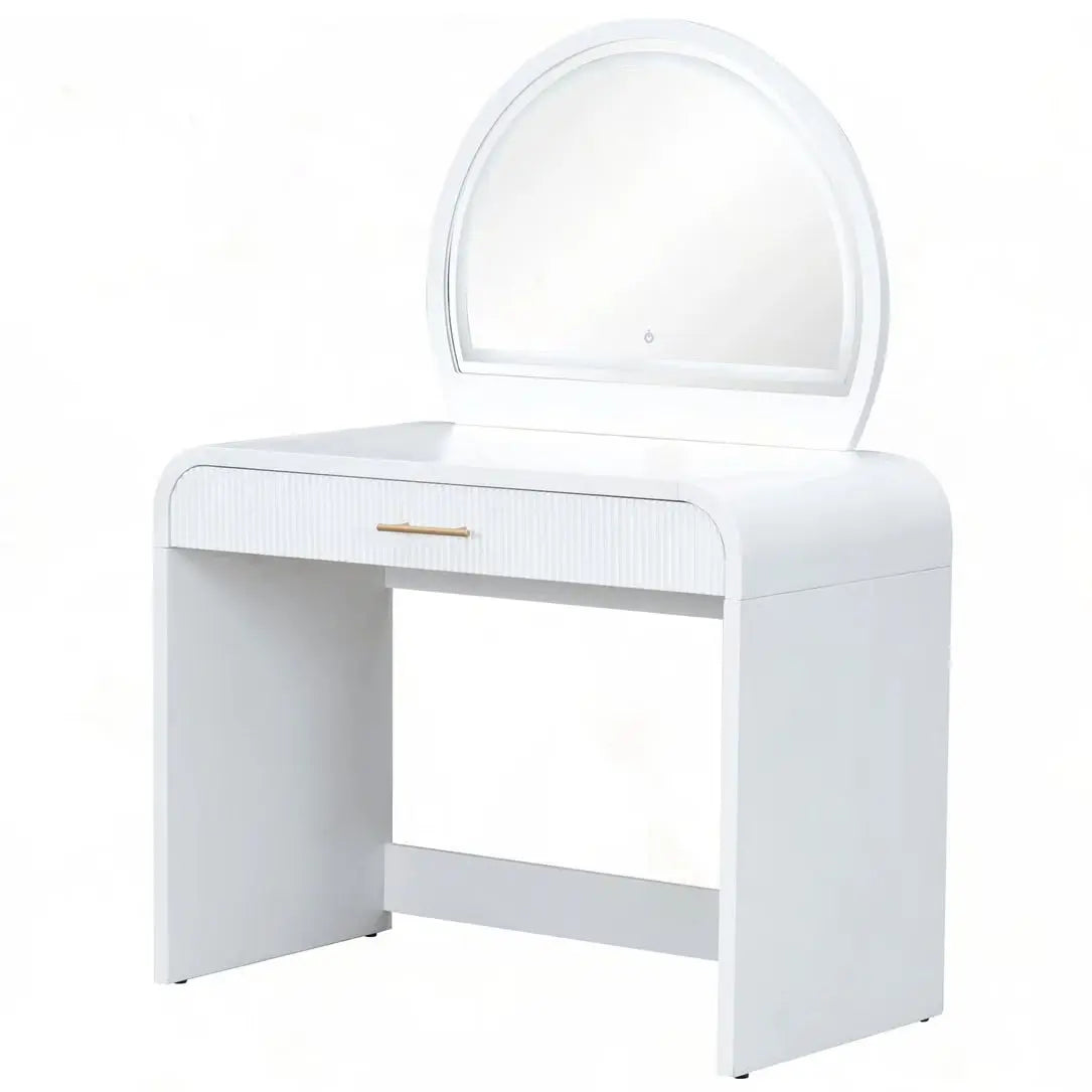 39" Lighted Vanity Table – Touch Screen LED Makeup Desk for Bedroom