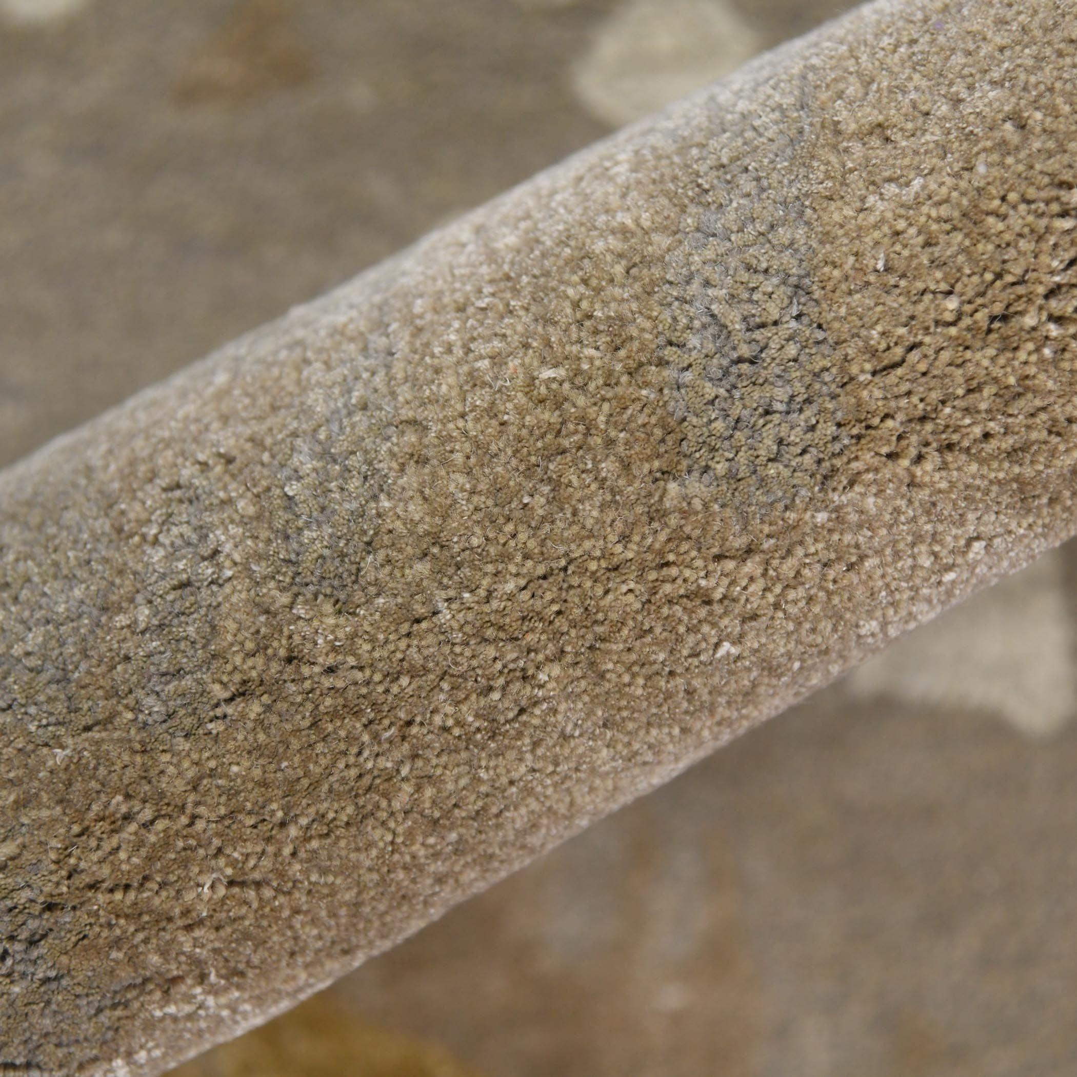 Orange Wool & Viscose Dream Scape 5x8 Feet Hand-Tufted Carpet - Rug - Ouch Cart