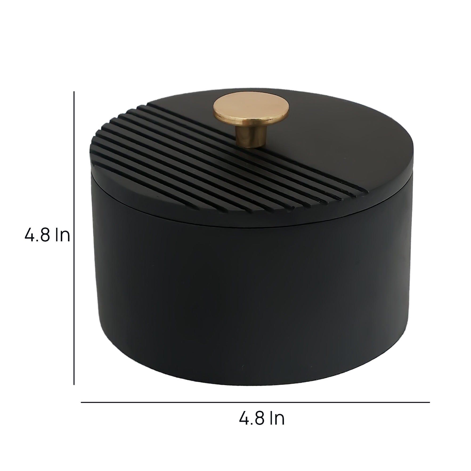 The Artisan's Stripes- Trinket Small Black Box - Ouch Cart