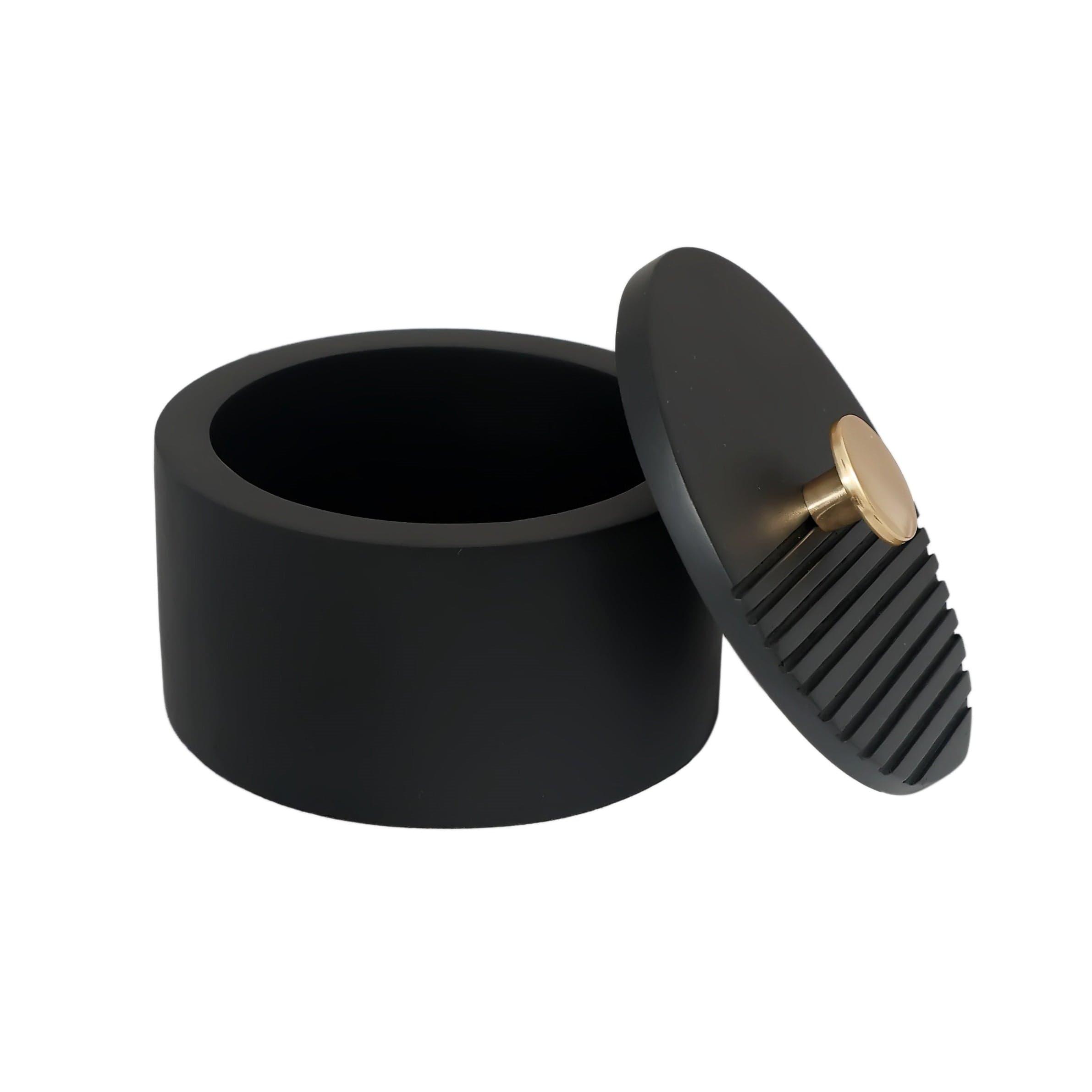 The Artisan's Stripes- Trinket Small Black Box - Ouch Cart