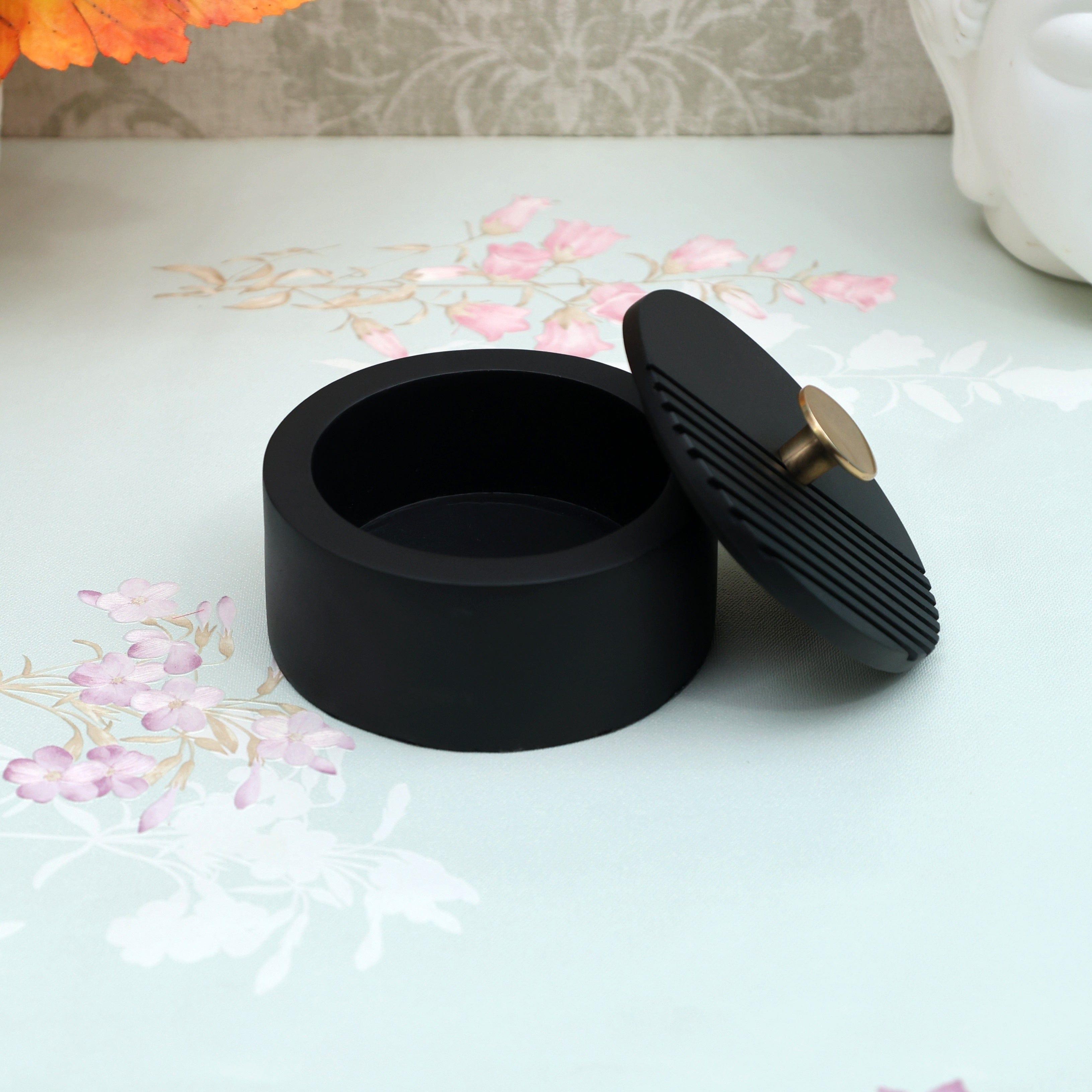 The Artisan's Stripes- Trinket Small Black Box - Ouch Cart