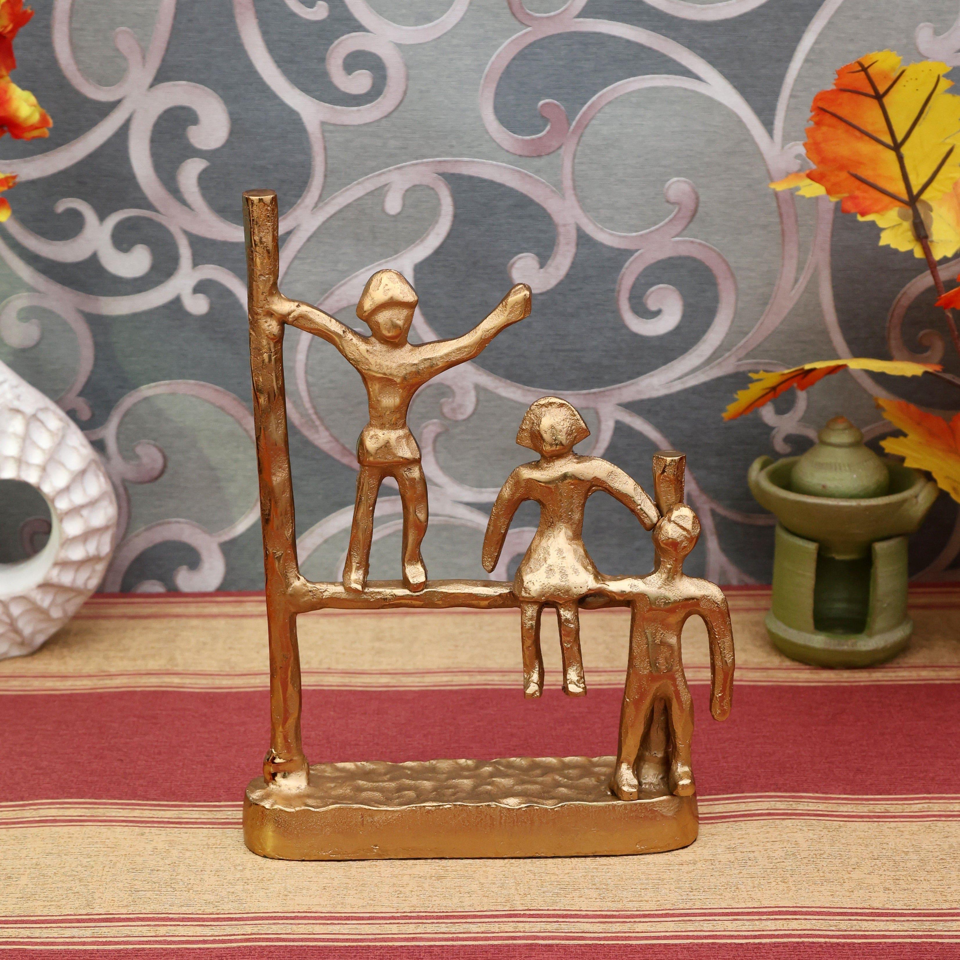 The Gutsy Trio Abstract Décor Gold - Ouch Cart