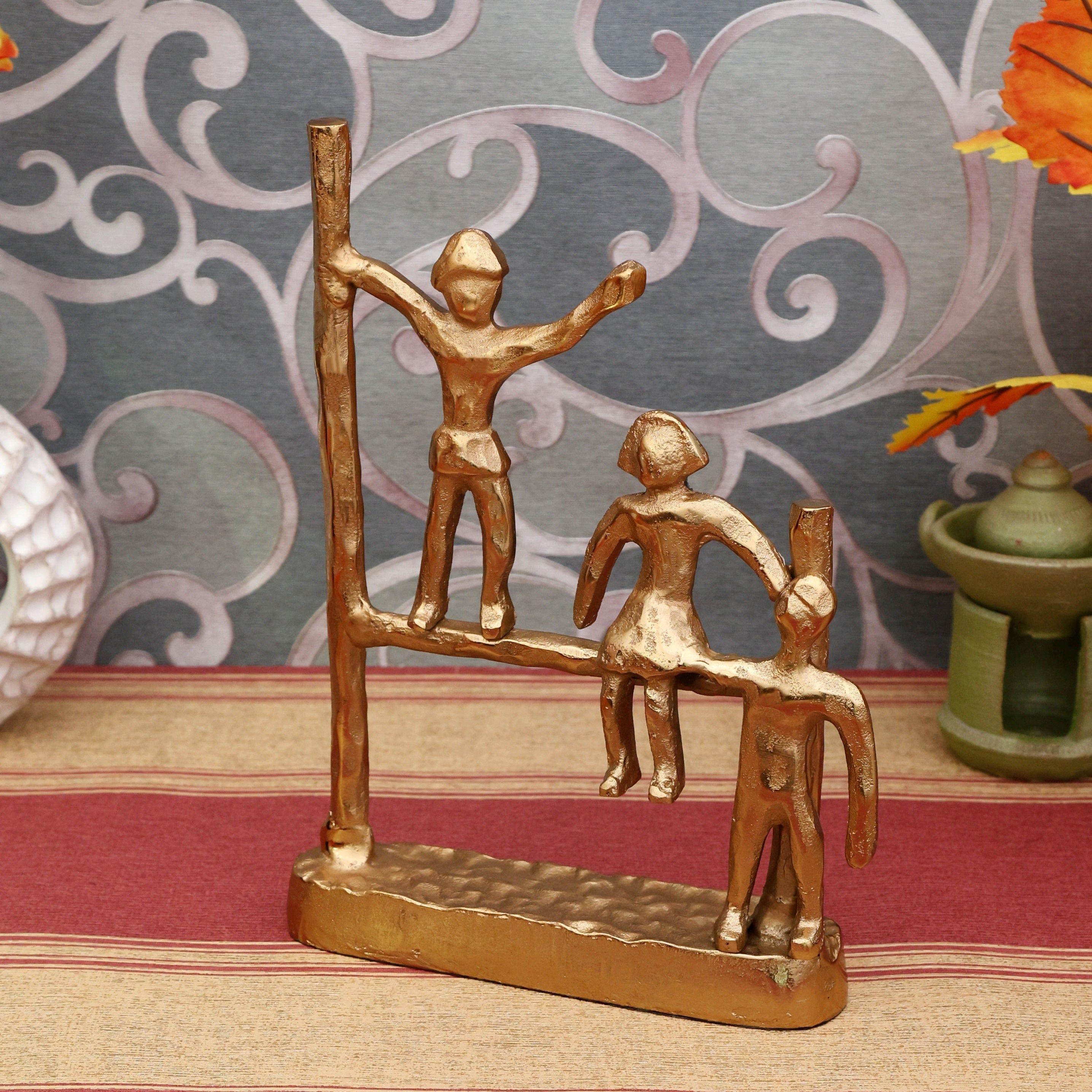 The Gutsy Trio Abstract Décor Gold - Ouch Cart